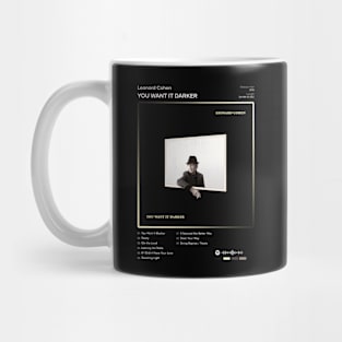 Leonard Cohen - You Want It Darker Tracklist Album Mug